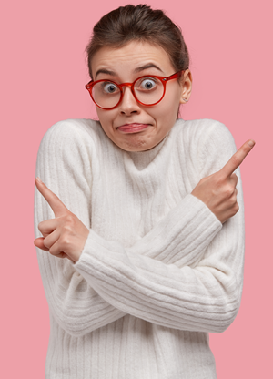 woman to choose between two options