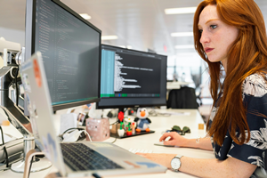 woman engineer too busy
