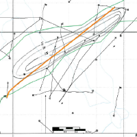 map of horizontal well in a channel