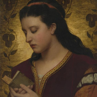 Baccani lady reading a book