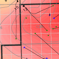 seismic controlled map