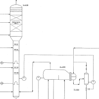 De-enthanizer process flow diagram