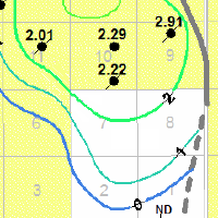 Map of toe shot